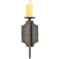 Meyda Lighting Toscano 5" Chestnut Wall Sconce With Ivory Faux Candlelight