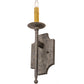 Meyda Lighting Toscano 5" Corinth Wall Sconce With Ivory Faux Candlelight