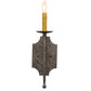Meyda Lighting Toscano 5" Corinth Wall Sconce With Ivory Faux Candlelight