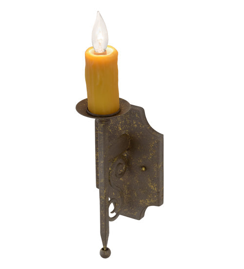 Meyda Lighting Toscano 5" Pompeii Gold Wall Sconce