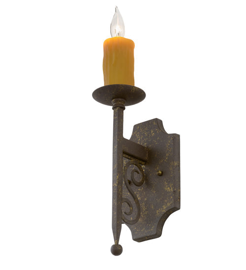 Meyda Lighting Toscano 5" Pompeii Gold Wall Sconce