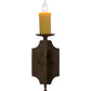 Meyda Lighting Toscano 5" Pompeii Gold Wall Sconce With Ivory Faux Candlelight