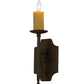 Meyda Lighting Toscano 5" Pompeii Gold Wall Sconce With Ivory Faux Candlelight