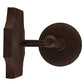 Meyda Lighting Toscano 5" Rusty Nail Wall Sconce With Ivory Faux Candlelight