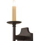 Meyda Lighting Toscano 5" Timeless Bronze Wall Sconce With Ivory Faux Candlelight