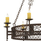 Meyda Lighting Toscano 50" 8-Light Coffee Bean Chandelier With Ivory Faux Candlelight