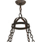 Meyda Lighting Toscano 50" 8-Light Coffee Bean Chandelier With Ivory Faux Candlelight
