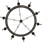 Meyda Lighting Toscano 60" 10-Light Mahogany Bronze Chandelier With Ivory Faux Candlelight