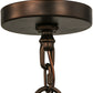 Meyda Lighting Toscano 60" 10-Light Mahogany Bronze Chandelier With Ivory Faux Candlelight