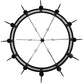 Meyda Lighting Toscano 72" 12-Light Classic Rust Chandelier With Ivory Faux Candlelight