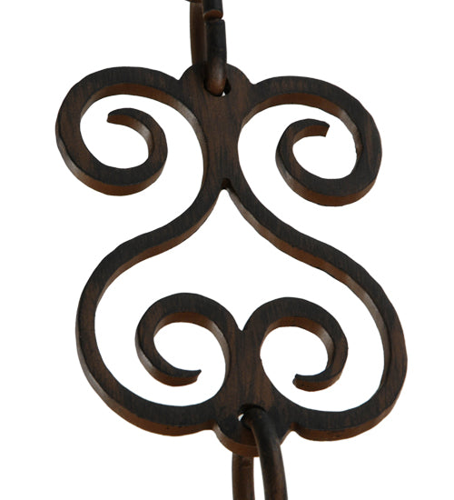 Meyda Lighting Toscano 72" 12-Light Classic Rust Chandelier With Ivory Faux Candlelight