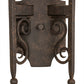 Meyda Lighting Toscano 9" 2-Light Cajun Spice Wall Sconce With Amber Faux Candlelight