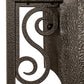 Meyda Lighting Toscano 9" 2-Light Timeless Bronze Vein Wall Sconce With Ivory Faux Candlelight