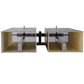 Meyda Lighting Touro 18" 2-Light Nickel Wall Sconce With Bleached Honey Onyx Shade Glass