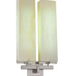 Meyda Lighting Touro 18" 2-Light Nickel Wall Sconce With Bleached Honey Onyx Shade Glass