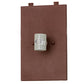 Meyda Lighting Trails End 13" 2-Light Rust Wall Sconce With Silver Mica Shade Glass