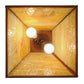 Meyda Lighting Trails End 23" 2-Light Earth Pendant Light With Beige Art Shade Glass