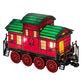 Meyda Lighting Train 9"H x 9"W 2-Light Black Carriage Lighted Sculpture Table Lamp With Multi-Colored Shade Glass