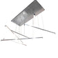 Meyda Lighting Trax 105" LED Britebond Chrome Cascading Pendant Light With White Statuario Idalight Shade
