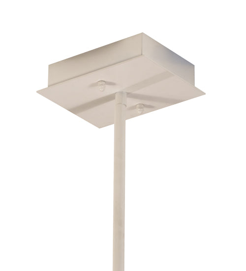 Meyda Lighting Trax 120" LED White & Faux Maplewood Island Pendant Light With White Statuario Idalight Shade