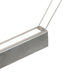 Meyda Lighting Trax 144" LED Extreme Chrome Island Pendant Light With White Statuario Idalight Shade