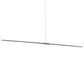 Meyda Lighting Trax 144" LED Extreme Chrome Island Pendant Light With White Statuario Idalight Shade