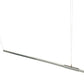 Meyda Lighting Trax 144" LED Extreme Chrome Island Pendant Light With White Statuario Idalight Shade
