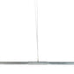Meyda Lighting Trax 144" LED Extreme Chrome Island Pendant Light With White Statuario Idalight Shade
