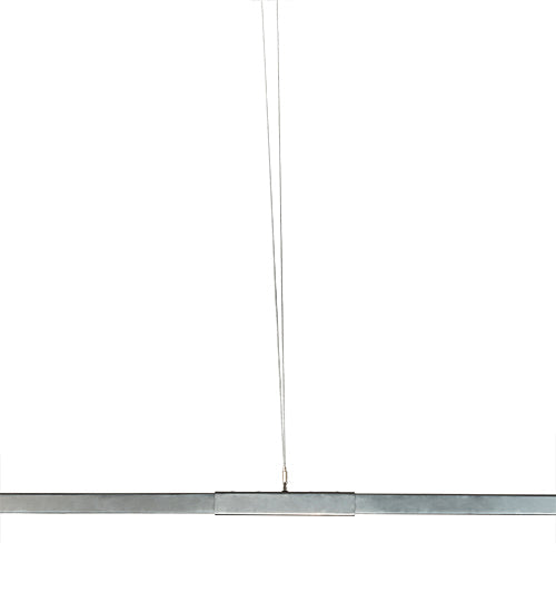 Meyda Lighting Trax 144" LED Extreme Chrome Island Pendant Light With White Statuario Idalight Shade