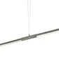 Meyda Lighting Trax 144" LED Extreme Chrome Island Pendant Light With White Statuario Idalight Shade