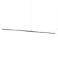 Meyda Lighting Trax 144" LED Extreme Chrome Island Pendant Light With White Statuario Idalight Shade