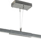 Meyda Lighting Trax 148" LED Extreme Chrome Powdercoat Island Pendant Light With White Statuario Idalight Shade