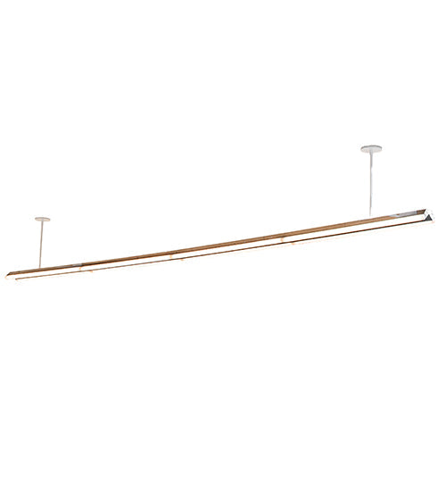 Meyda Lighting Trax 157" Polished Chrome & White Island Pendant Light With White Statuario Idalight Shade