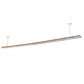 Meyda Lighting Trax 157" Polished Chrome & White Island Pendant Light With White Statuario Idalight Shade