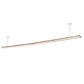 Meyda Lighting Trax 157" Polished Chrome & White Island Pendant Light With White Statuario Idalight Shade