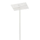 Meyda Lighting Trax 72" LED White & Faux Maplewood Island Pendant Light With White Statuario Idalight Shade