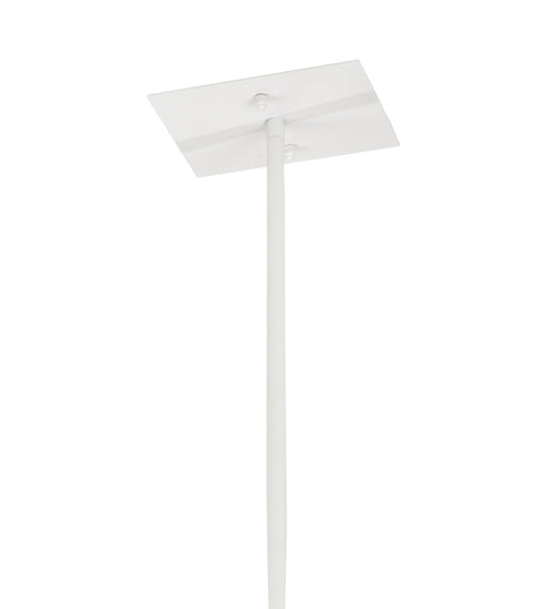 Meyda Lighting Trax 72" LED White & Faux Maplewood Island Pendant Light With White Statuario Idalight Shade