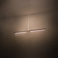 Meyda Lighting Trax 72" LED White & Faux Maplewood Island Pendant Light With White Statuario Idalight Shade