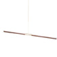 Meyda Lighting Trax 72" LED White & Faux Maplewood Island Pendant Light With White Statuario Idalight Shade