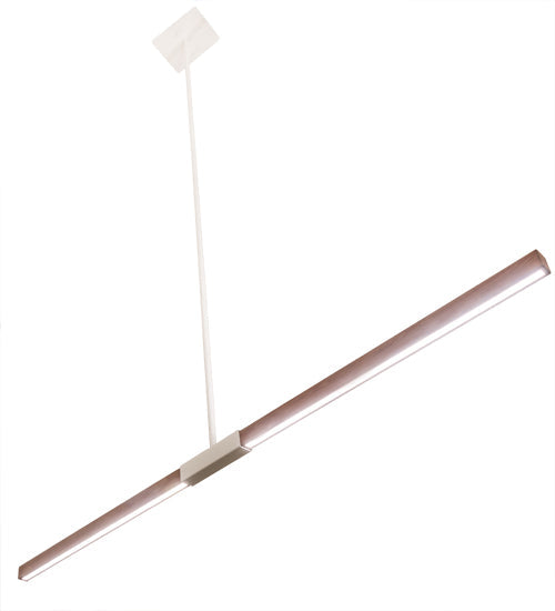 Meyda Lighting Trax 72" LED White & Faux Maplewood Island Pendant Light With White Statuario Idalight Shade