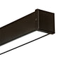 Meyda Lighting Trax 94" 5-Light LED Solar Black Cascading Pendant Light With White Statuario Idalight Shade