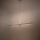Meyda Lighting Trax 96" LED White & Faux Maplewood Island Pendant Light With White Statuario Idalight Shade