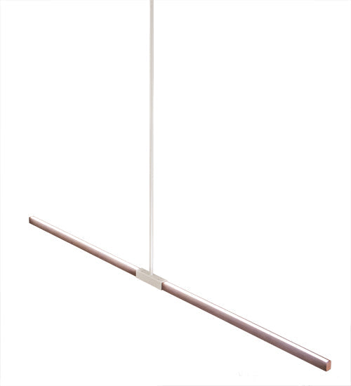Meyda Lighting Trax 96" LED White & Faux Maplewood Island Pendant Light With White Statuario Idalight Shade