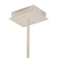 Meyda Lighting Trax 96" LED White & Faux Maplewood Island Pendant Light With White Statuario Idalight Shade