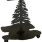 Meyda Lighting Tree 10" Textured Black Table Lamp Base