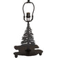 Meyda Lighting Tree 10" Textured Black Table Lamp Base
