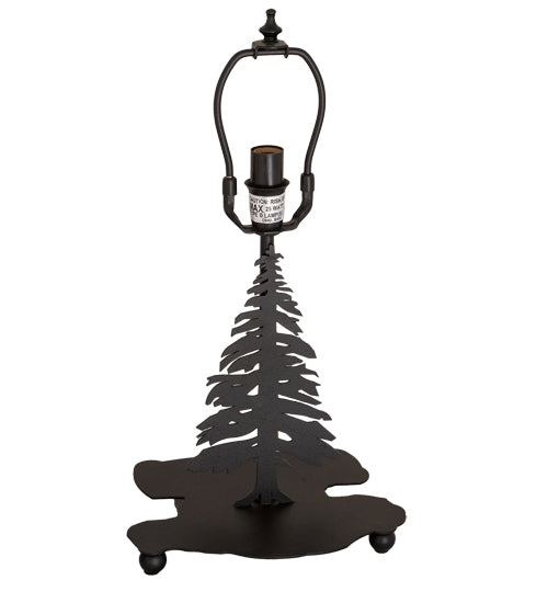 Meyda Lighting Tree 10" Textured Black Table Lamp Base