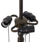 Meyda Lighting Tree 27" 3-Light Mahogany Bronze Table Lamp Base
