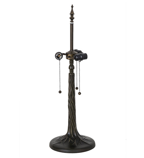 Meyda Lighting Tree 27" 3-Light Mahogany Bronze Table Lamp Base