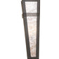 Meyda Lighting Triangulator 5" Oil Rubbed Bronze Wall Sconce With Silver Mica Shade Glass